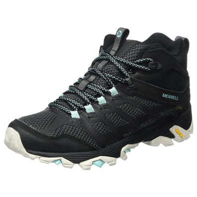 Bota Merrell Moab FST Mid GTX W preta / turquesa