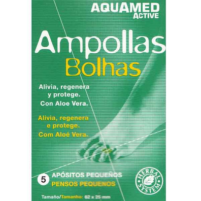 Aquamed 5 curativos anti-bolha pequenos