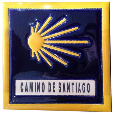 Ladrilho cerâmico Estrella e Camino de Santiago com borda 11x11