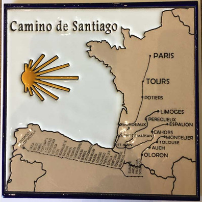 Ladrilho cerâmico Pueblos Camino de Santiago com Star 20x20