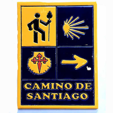 Telha cerâmica Sinais Camino de Santiago 15x20 cm