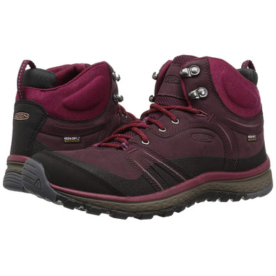 Botas MID WTPF de couro Keen Terradora roxa