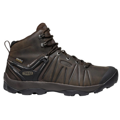 Bota Keen Venture Mid Couro WP Marrom / Preta