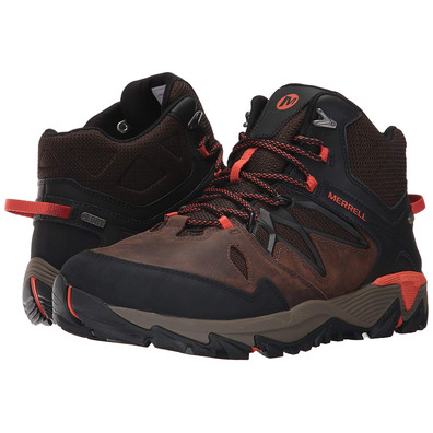 Botas Merrell All Out Blaze 2 Mid GTX Marrom / Preto / Laranja