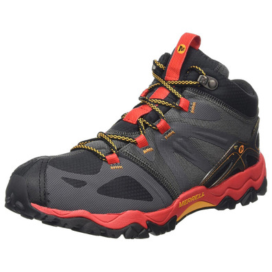 Bota Merrell Grassbow Mid Sport Gtx preta / cinza / vermelha