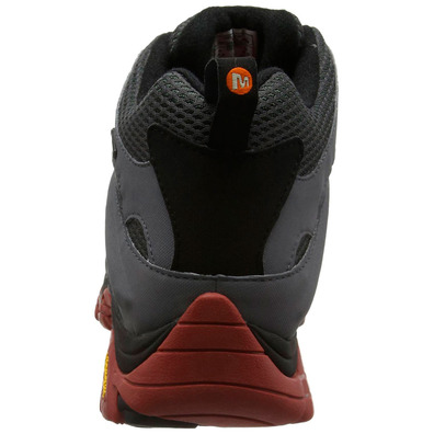 Botas Merrell Moab Mid GTX cinza / preto / vermelho