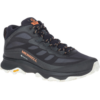 Bota Merrell Moab Speed Mid GTX Preto/Laranja