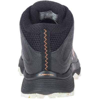 Bota Merrell Moab Speed Mid GTX Preto/Laranja