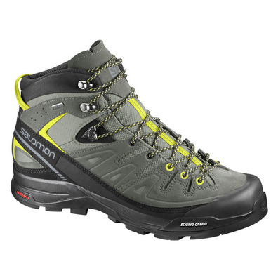 Bota Salomon X Alp Mid LTR GTX Cinza / Lima / Preto