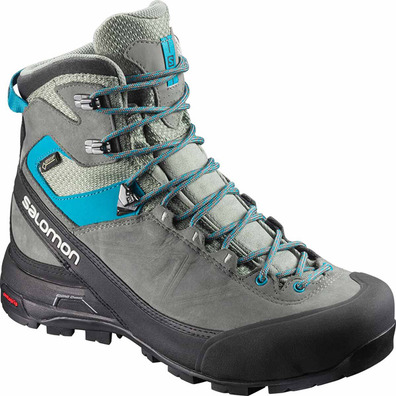 Bota Salomon X Alp MTN GTX W Cinza / Azul