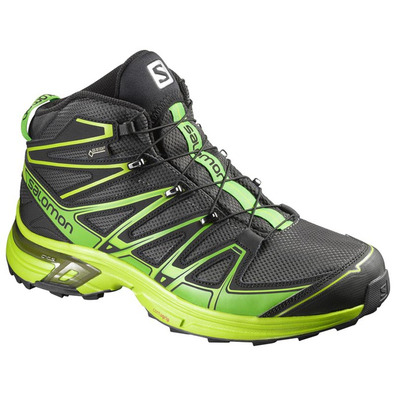 Bota Salomon X-Chase Mid GTX Preto / Verde