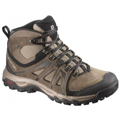 Bota Salomon Evasion Mid GTX marrom / areia / preta