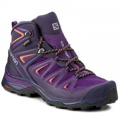 Bota Salomon X Ultra 3 Mid GTX W Roxo / Preto