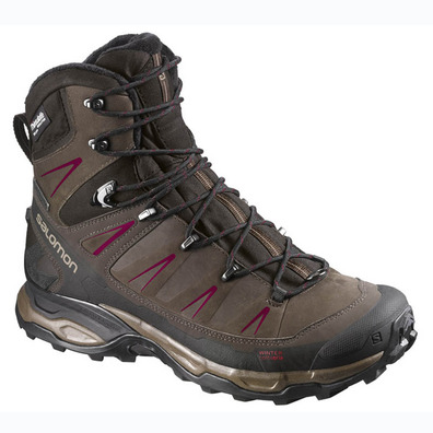 Bota Salomon X Ultra Winter CS WP W Marrón / Fucsia