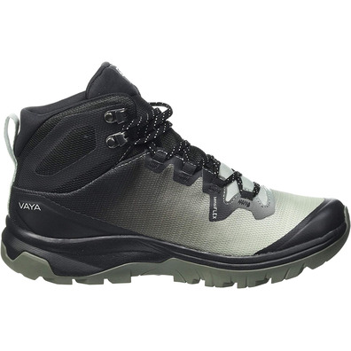 Bota Salomon Vaya Mid GTX W cinza esverdeado / preto