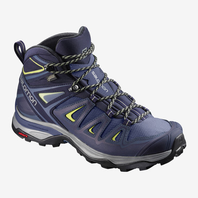 Bota Salomon X Ultra 3 Wide Mid GTX W Morado / Amaillo