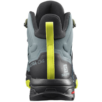 Bota Salomon X Ultra 4 GTX cinza/preto/amarelo