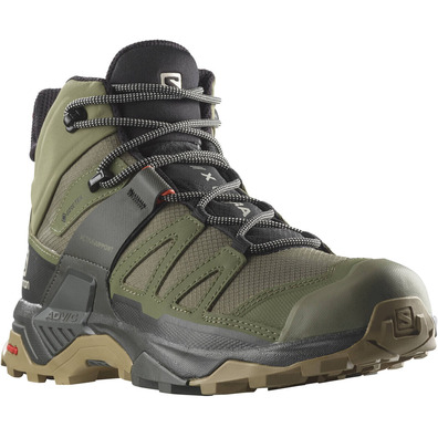 Bota Salomon X Ultra 4 Mid GTX verde/preta