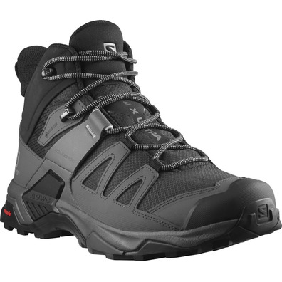 Bota Salomon X Ultra 4 Mid Wide GTX cinza/preto