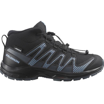 Bota Salomon Xa Pro V8 Mid CSWP J Preto/Azul