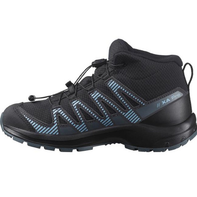 Bota Salomon Xa Pro V8 Mid CSWP J Preto/Azul