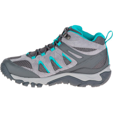 Botas Merrell Outmost Mid Vent GTX cinza / turquesa