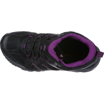 Botas Merrell Outmost Mid Vent GTX W Negro / Fucsia