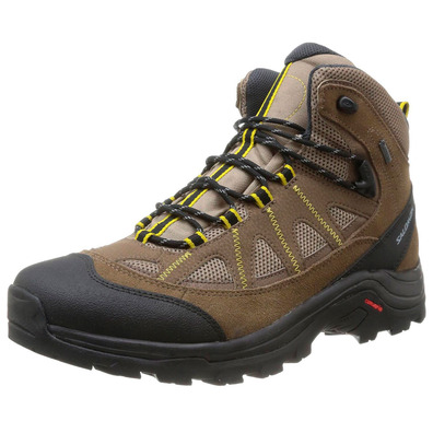 Botas Salomon Authentic LTR GTX Marrom / Preto / Amarelo