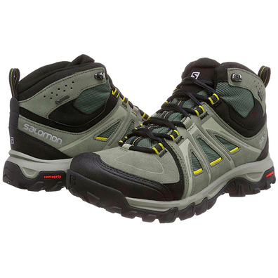 Botas Salomon Evasion Mid GTX Areia / Preto / Mostarda