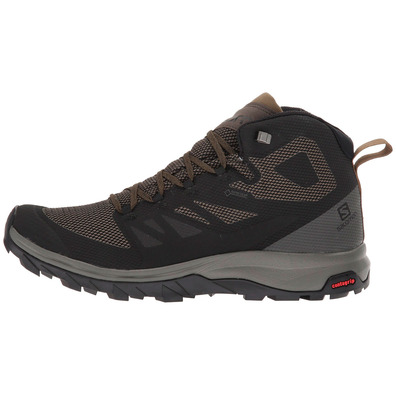 Botas Salomon Outline Mid GTX Negro / Kaki