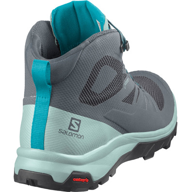 Botas Salomon Outline Mid GTX W cinza / azul