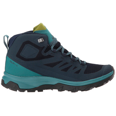 Botas Salomon Outline Mid GTX W Navy / Turquoise