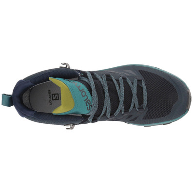 Botas Salomon Outline Mid GTX W Navy / Turquoise