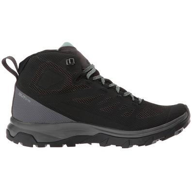 Botas Salomon Outline Mid GTX W pretas / turquesa