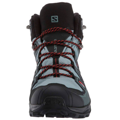 Botas Salomon X Ultra 3 Mid GTX cinza / preto / vermelho