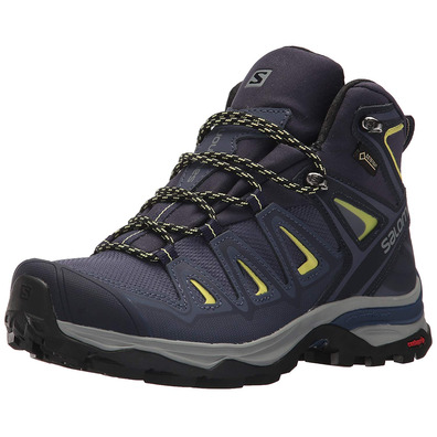 Botas Salomon X Ultra 3 Mid GTX W Roxo / Amarelo