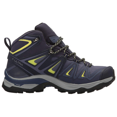 Botas Salomon X Ultra 3 Mid GTX W Roxo / Amarelo