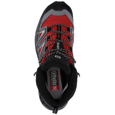 Botas Salomon X Ultra 3 Mid GTX Vermelho / Cinza