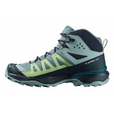 Botas Salomon X Ultra 360 GTX W Aquamarine/Verdes