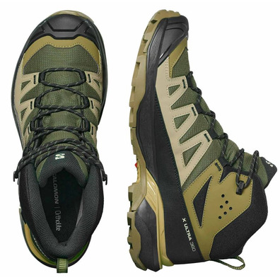 Botas Salomon X Ultra 360 Mid GTX verdes