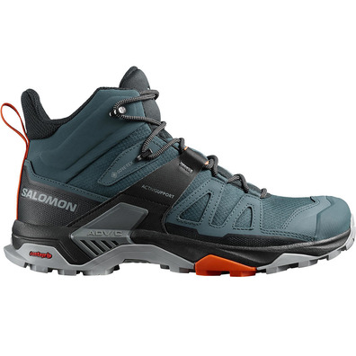 Botas Salomon X Ultra 4 Mid GTX azul aço