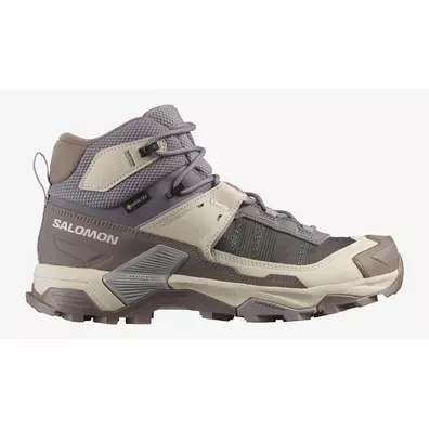 Botas Salomon X Ultra 5 Mid Gtx W Cinza/Bege/Marrom