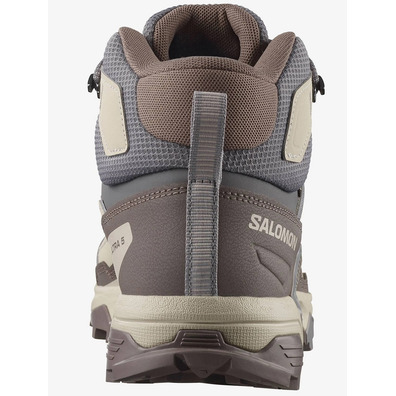 Botas Salomon X Ultra 5 Mid Gtx W Cinza/Bege/Marrom