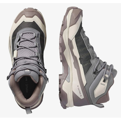 Botas Salomon X Ultra 5 Mid Gtx W Cinza/Bege/Marrom