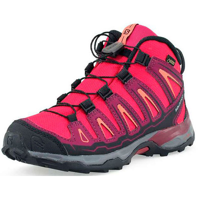 Botas Salomon X Ultra Mid GTX J fúcsia / rosa