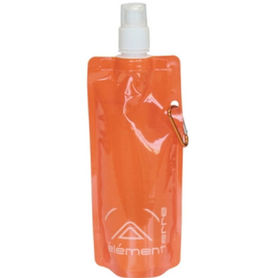 Garrafa dobrável Elementerre Pure Water 480 Orange