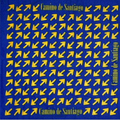 Polaina de pescoço Camino de Santiago Yellow Arrows MyL azul
