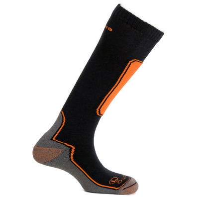 Meia Half Mund Ski Outlast Black-Orange