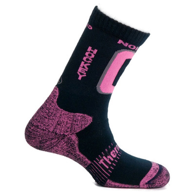 Mund Nordic Skating / Hockey Sock Azul marinho-rosa