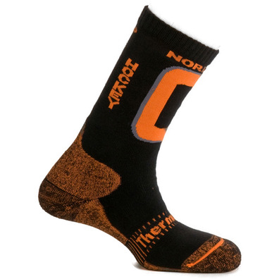Mund Nordic Skating / Hockey Sock Black-Orange